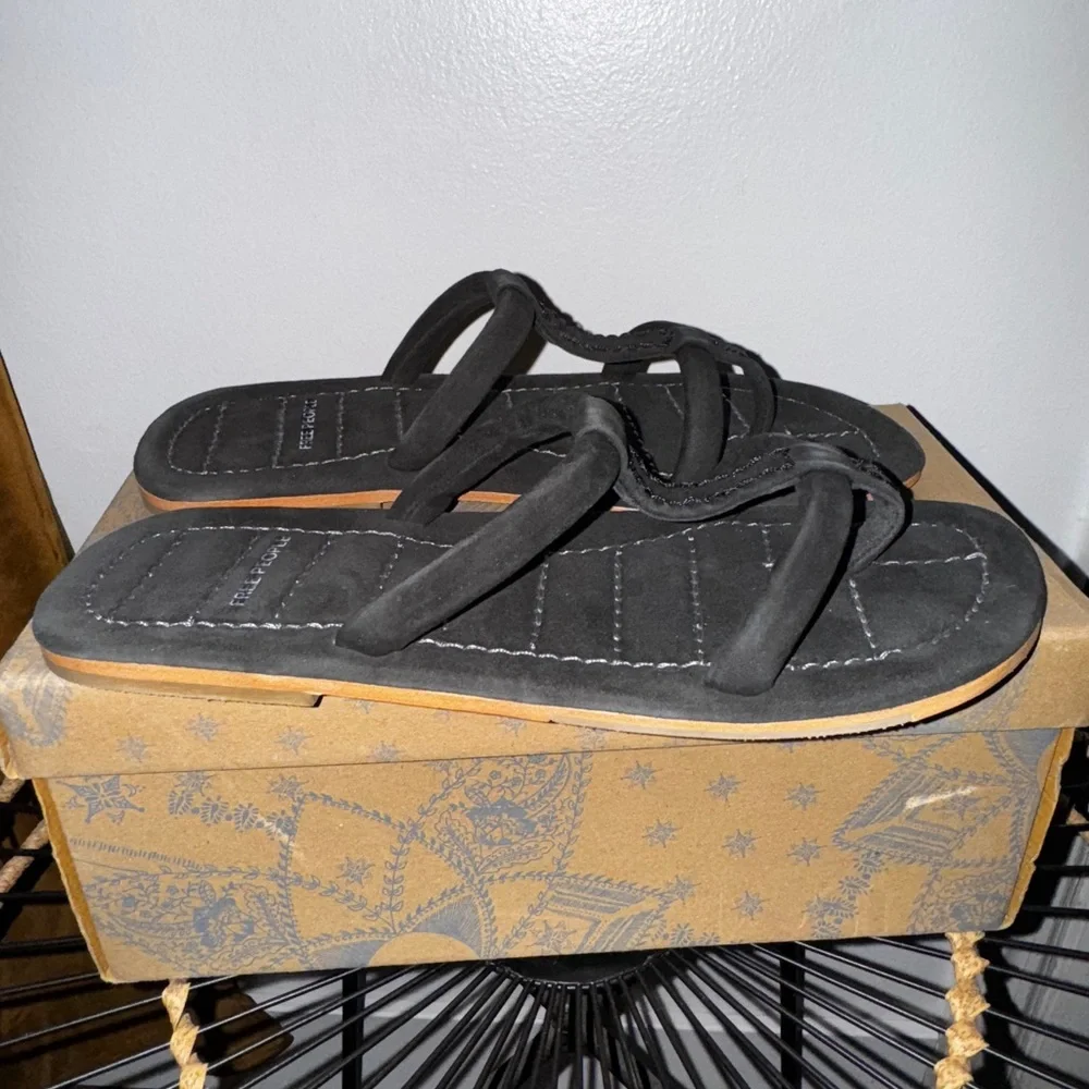 Free People Black Hadden Sandal Size 11 - Picture 7 of 8